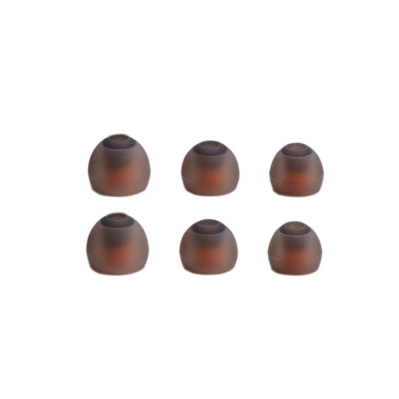 luakesa Silicone Replacement Ear Tips Earbuds Eargels for Mpow,Tozo Aukey, Senso,Hussar,Letscom etc Bluetooth Earphones, 6 Paris (Orange and Gray) - Image 2